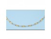COLLAR ORO AMARILLO Y BLANCO CON CIRCONITAS