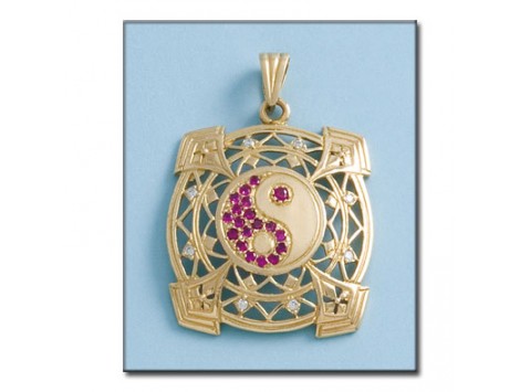 COLGANTE YING YANG DE ORO