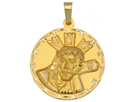 MEDALLA CRISTO DEL GRAN PODER EN ORO 33 MM