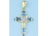 CRUZ ORO CON CIRCONITAS