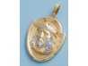 COLGANTE CRISTO ORO 18 KILATES BICOLOR