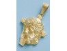 COLGANTE CABEZA CRISTO ORO 18 KILATES
