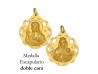 MEDALLA ESCAPULARIO DE ORO 18 KILATES 25 MM