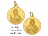 MEDALLA ESCAPULARIO DE ORO 18 KILATES 25 MM