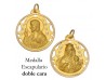 MEDALLA ESCAPULARIO DE ORO 18 KILATES 26 MM