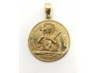 MEDALLA SAN ADRIAN DO MAR DE MALPICA REDONDA EN ORO