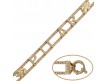PULSERA CON NOMBRE Y CIRCONITAS EN ORO