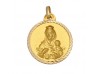 MEDALLA DE ORO VIRGEN DEL CARMEN EN 22 MM.