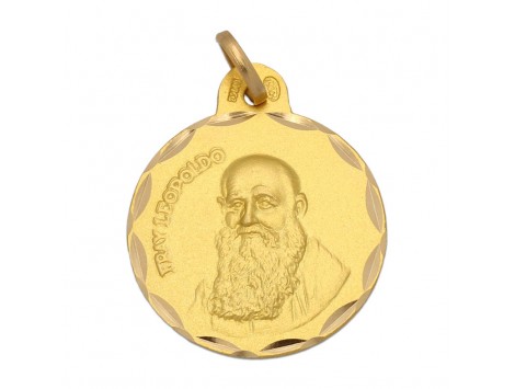 MEDALLA DE ORO FRAY LEOPOLDO EN 19 MM.
