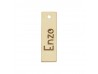 ABALORIO CHAPA RECTANGULAR EN ORO