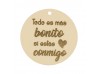 ABALORIO TODO ES MAS BONITO SI ESTAS CONMIGO EN ORO