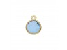 ABALORIO PIEDRA AZUL EN ORO