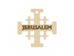 ABALORIO CRUZ DE JERUSALEM  EN ORO