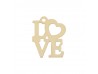 ABALORIO LOVE EN ORO