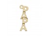 ABALORIO PAPA EN ORO