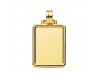 CHAPA LISA EN ORO 18 KILATES DE 20X26 MM.