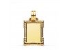 CHAPA LABRADA EN ORO 18 KILATES DE 22X17 MM.