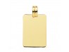 CHAPA LISA EN ORO 18 KILATES DE 24X17 MM.