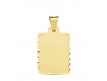 CHAPA LISA EN ORO 18 KILATES DE 31X23 MM.
