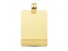 CHAPA CON GRECA EN ORO 18 KILATES DE 28X20 MM.