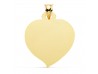CHAPA CORAZÓN  EN ORO 18 KILATES DE 28X28 MM.