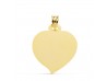 CHAPA CORAZÓN  EN ORO 18 KILATES DE 23X23 MM.