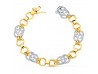 PULSERA EN ORO BICOLOR CON CIRCONITAS