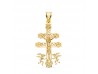 CRUZ CARAVACA EN ORO 35x19 MM.