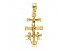 CRUZ CARAVACA EN ORO 28x14 MM.