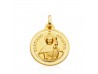 MEDALLA SANTIAGO APOSTOL ORO 22 MM