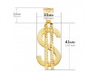 COLGANTE DE DOLAR EN ORO 18 KILATES