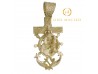 CRUZ MARINERA DE ORO VIRGEN DEL CARMEN 61x27 MM.