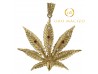COLGANTE HOJA DE MARIHUANA EN ORO