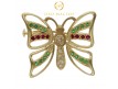 BROCHE EN ORO DE MARIPOSA