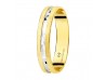 ALIANZA ORO AMARILLO Y BLANCO 3,5 MM.