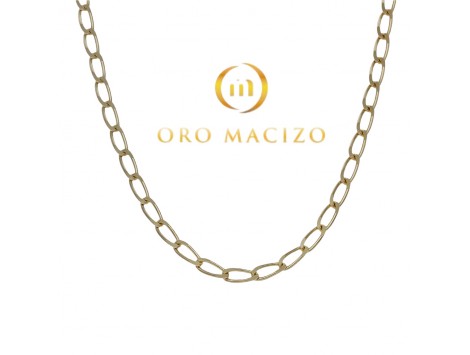 CADENA BILBAO EN ORO 18 KILATES 3 MM