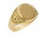 SELLO  OVAL TALLADO EN ORO AMARILLO