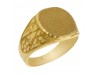 SELLO  OVAL TALLADO EN ORO AMARILLO