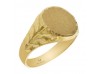 SELLO  OVAL TALLADO EN ORO AMARILLO