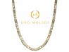 CADENA MACIZA EN ORO BICOLOR 6 MM.