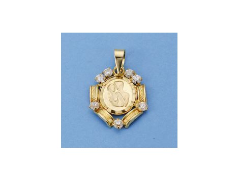 COLGANTE ENAMORADOS EN ORO