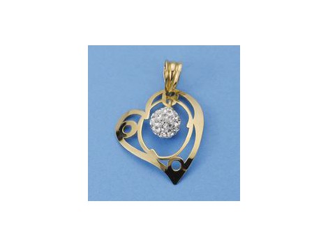 COLGANTE DE CORAZON EN ORO