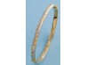 PULSERA RIGIDA EN ORO AMARILLO Y BLANCO