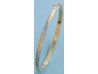 PULSERA RIGIDA EN ORO AMARILLO Y BLANCO