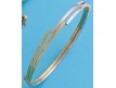 PULSERA RIGIDA EN ORO AMARILLO Y BLANCO
