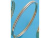 PULSERA RIGIDA EN ORO AMARILLO Y BLANCO