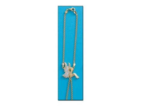 PULSERA DE DEDO EN ORO CON UN HADA