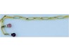 PULSERA ORO AMARILLO CON PIEDRAS DE COLORES